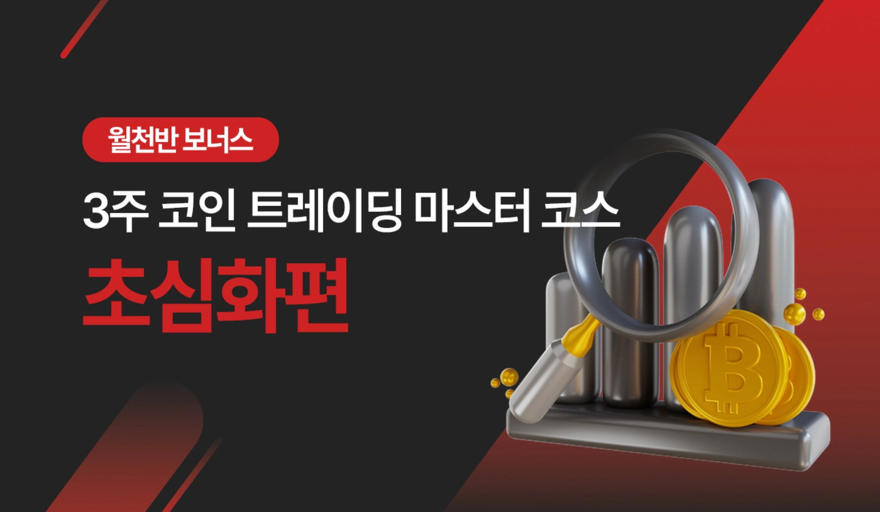 3코마] 3주 코인 트레이딩 마스터 코스 VOD - 초심화편 / 월천반 보너스 | 탑티처