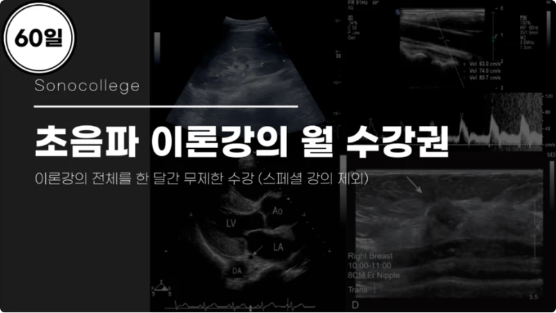 (60일) 초음파 이론강의 월 수강권 썸네일